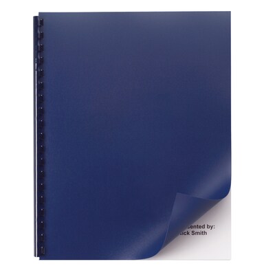 Swingline GBC Solids Standard Presentation Covers, Letter Size, Navy, 50/Pack (2514494)