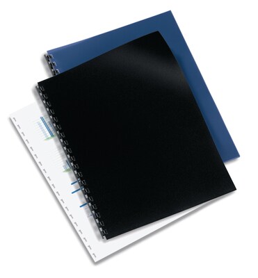 Swingline GBC Solids Standard Presentation Covers, Letter Size, Navy, 50/Pack (2514494)