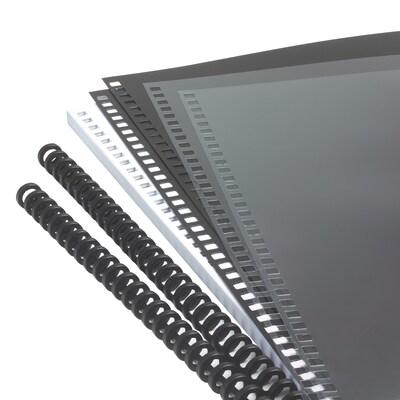 GBC® ProClick® The Do-It-Yourself Presentation Kit®, 5/16, Clear Front, Black Back/Spine