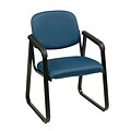 Office Star Custom Sled Base Guest Chair with Arms, Blue Galaxy (V4410-296)