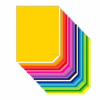 Astrobrights Color Cardstock, 65 lb, 8.5 x 11, Assorted Colors, 100/Pack