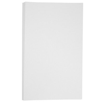 JAM Paper Vellum Bristol 67 lb. Cardstock Paper, 8.5" x 14", White Vellum Bristol, 50 Sheets/Pack (16928437)