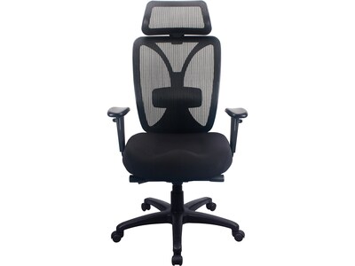 Tempur-Pedic Mesh Back Fabric Computer and Desk Chair, Black (TP6450-BLKMB)