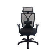 Tempur-Pedic Mesh Back Fabric Computer and Desk Chair, Black (TP6450-BLKMB)