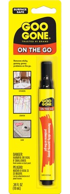 Goo Gone Citrus Adhesive Remover: Bottle, 16 oz Container size, Ready to Use, Liquid, 4 Pk