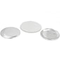 Tecre 3" Button Part Set, Silver 1000/Pk (AC1032)