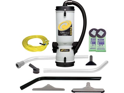 ProTeam LineVacer HEPA Backpack Vacuum, Black/Gray (107471)