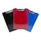 Saunders Plastic Clipboards, Letter Size, Red/Black/Blue, 3/Pack (22601)