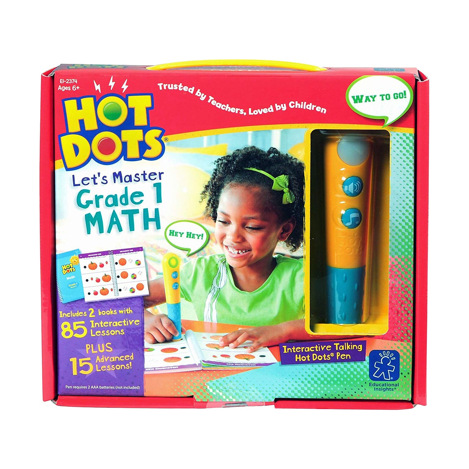 Hot Dots Jr. Lets Master Grade 1 Math, Multicolor (2374)
