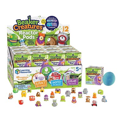 Learning Resources Beaker Creatures Series 2, Assorted Colors, 24/Pack (LER 3820)