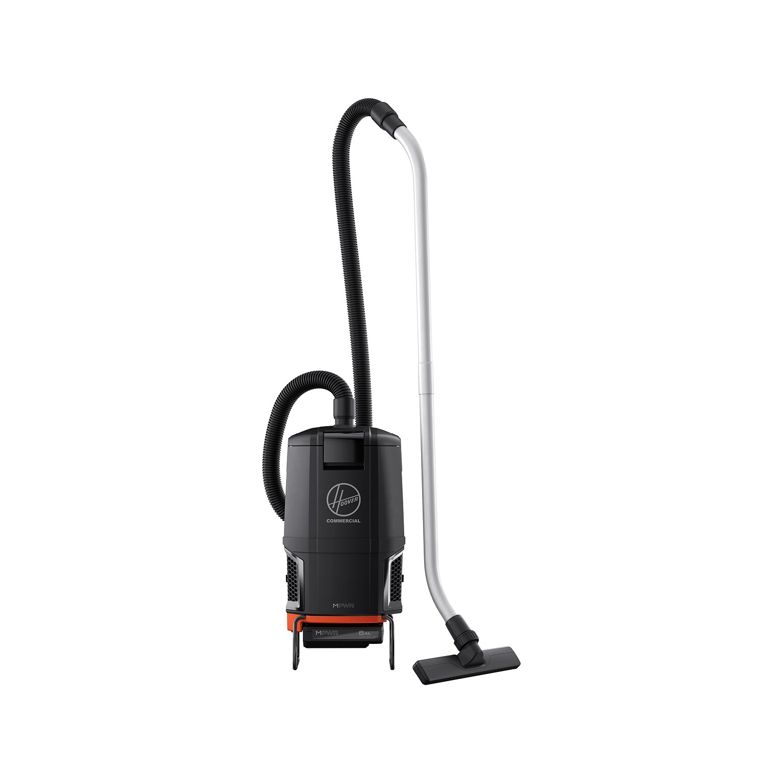 Hoover Commercial Cordless Backpack Vacuum, Black/Orange (CH93619)