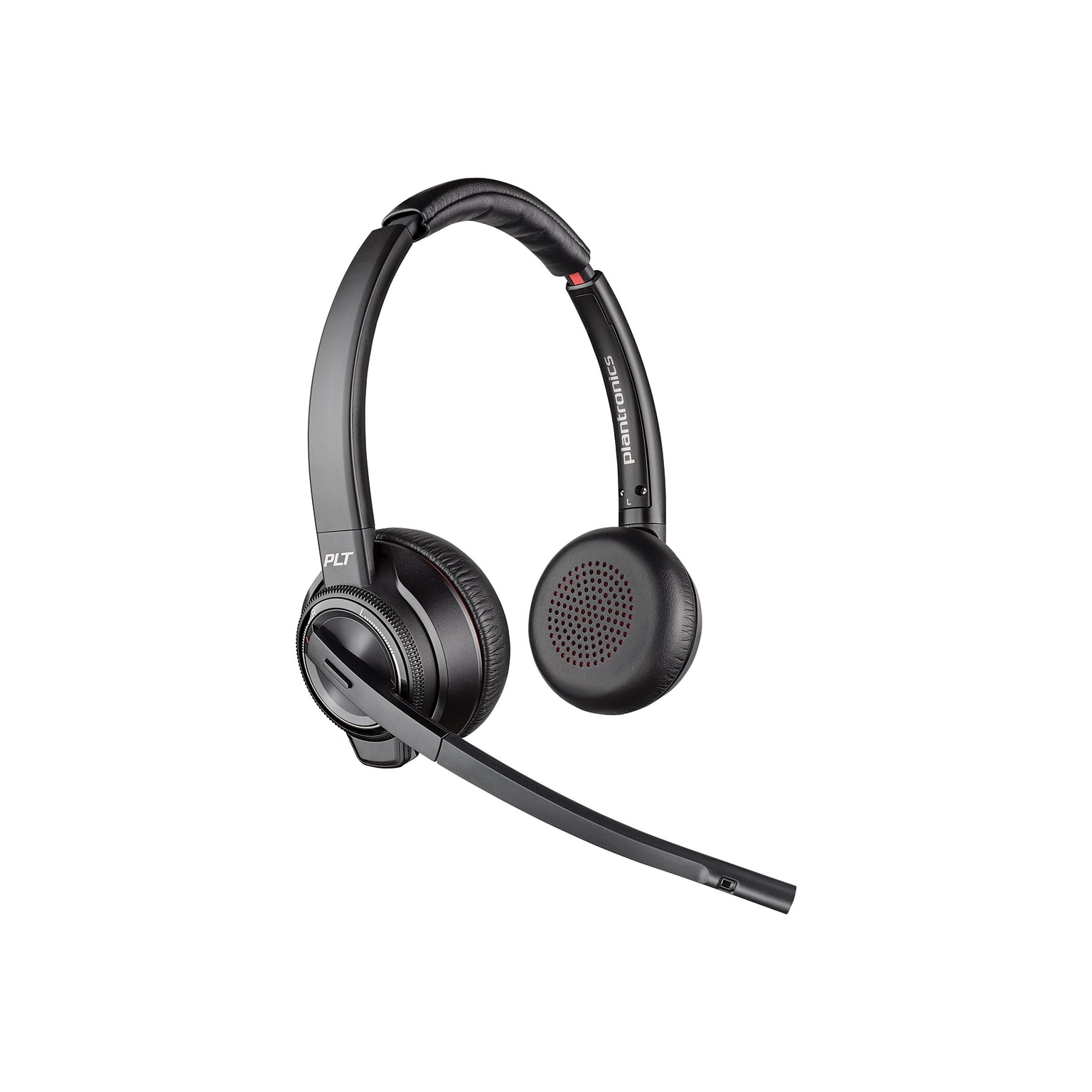 Poly Savi S8220 Spare Wireless Noise Canceling Stereo Headset, Over-the-Head, Black (85T31AA#ABA)