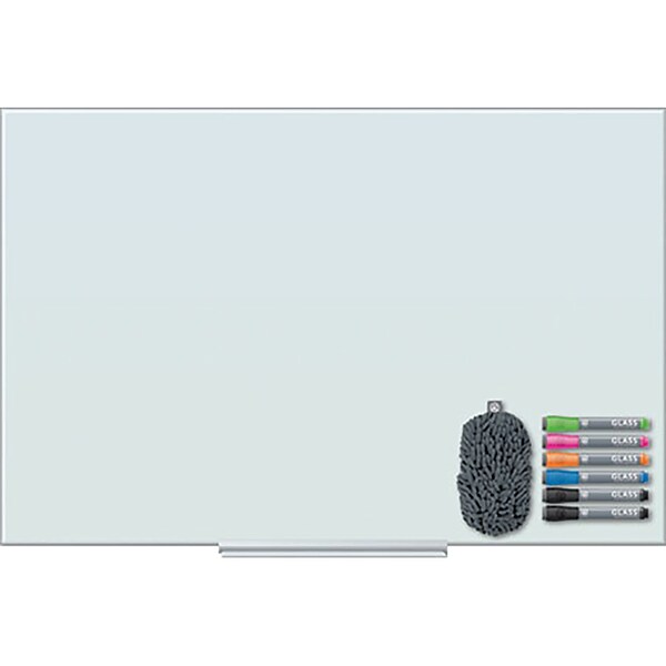 U Brands Glass Dry-Erase Whiteboard, 4 x 3 (3977U00-01)