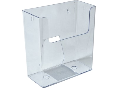 Azar 1-Pocket Poly Letter/Legal Size Magazine Wall File, Clear, 4-Pack (252415)