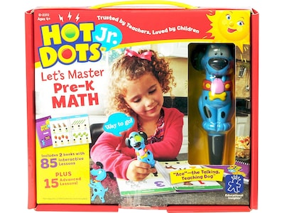 Educational Insights Hot Dots Jr. Lets Master Pre-K Math Set, 4-5 Ages (EI-2372)