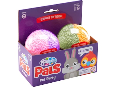 Playfoam Pals Pet Party Collectible Toys Set, Assorted Colors, 2/Pack (1966)