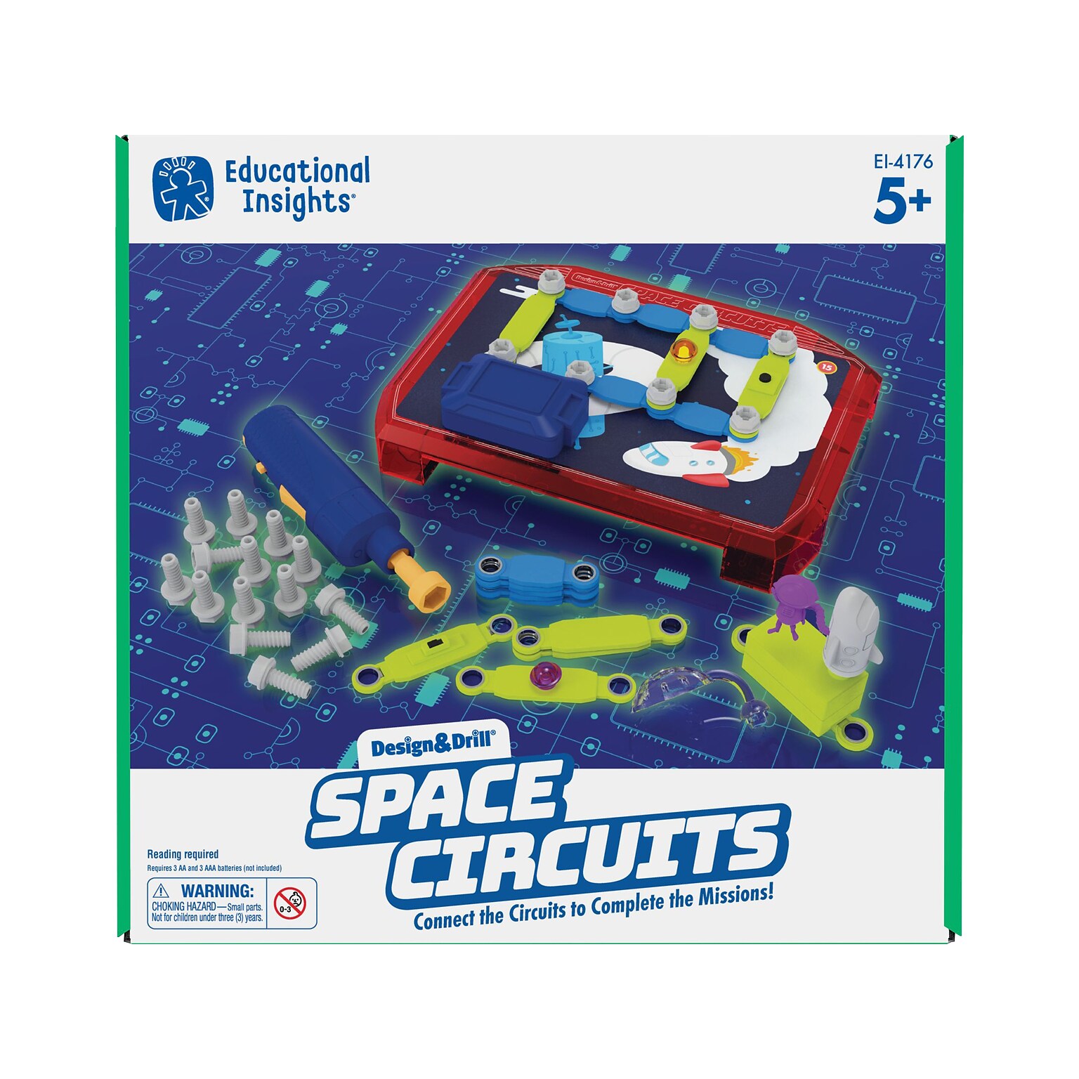 Educational Insights Design & Drill Space Circuits, Assorted Colors (4176)