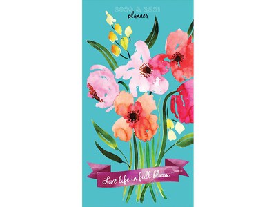 2020-2021 TF Publishing 3.5 x 6.5 Planner, Printed Bouquet, Multicolor (20-7299)