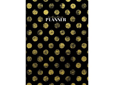 2020 TF Publishing 7.5 x 10.25 Planner, Golden Dots, Black (20-4224)