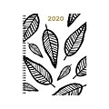 2020 TF Publishing 9W x 11L Planner, Sketch Leaves, White/Black (20-9720)