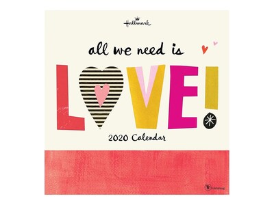 2020 TF Publishing 12 x 12 Wall Calendar, Hallmark Love, Multicolor (20-1102)