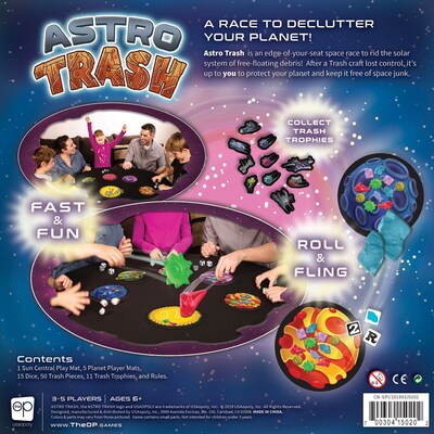 USAopoly Astro Trash  Board Game, Ages 6+ (USAAT000555)