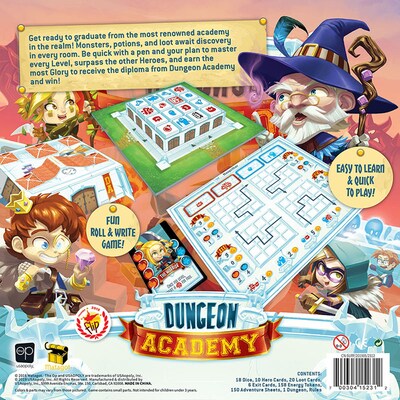 USAopoly Dungeon Academy Board Game, Ages 10+ (USADA130000)