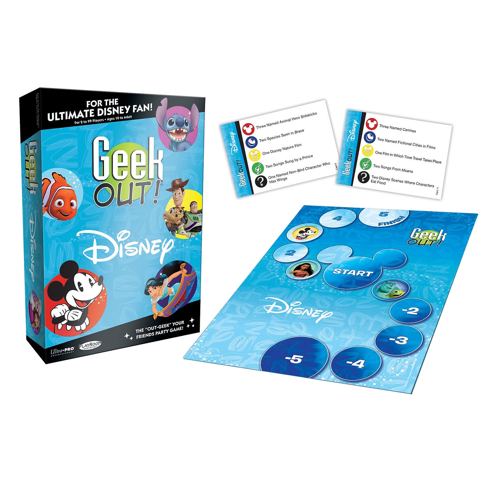 USAopoly Disney Geek Out Board Game, Ages 10+ (USAGO004000)