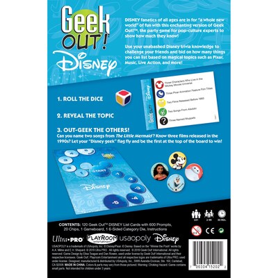 USAopoly Disney Geek Out Board Game, Ages 10+ (USAGO004000)