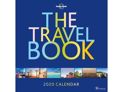 2020 TF Publishing 12 x 12 Wall Calendar, The Travel Book Lonely Planet, Multicolor (20-1090)