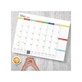 2020 TF Publishing 17 x 22 Desk or Wall Calendar, Rainbow Blocks Large, White (20-8018)