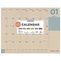 2020 TF Publishing 22 x 17 Desk or Wall Calendar, Kraft Numeric, Multicolor (20-8215)