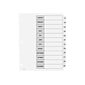 Avery Ready Index Customizable Table of Contents Monthly Dividers, White Tabs, 6 Sets (11826)