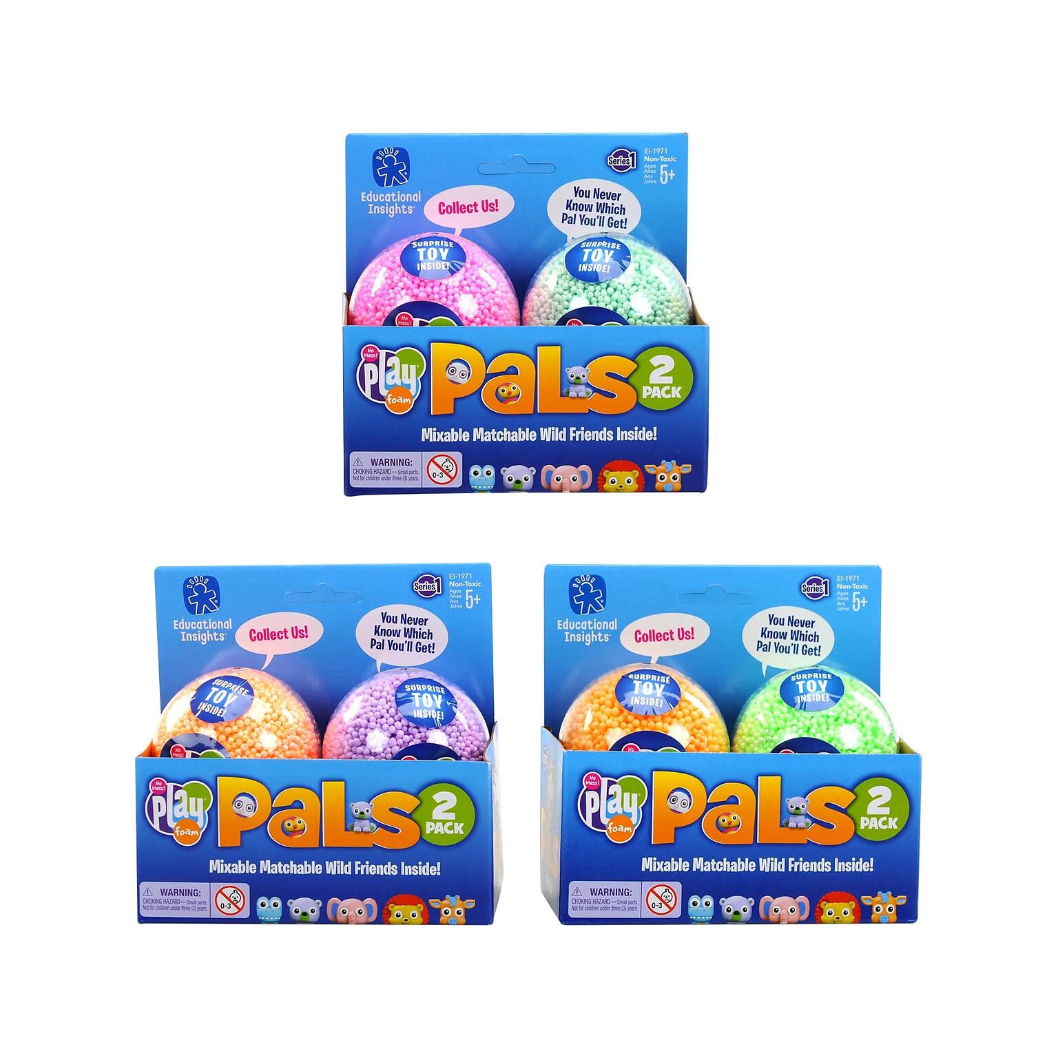 Playfoam Pals Wild Friends, Multicolor, 6/Pack (EI-1972)