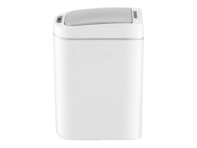 Nine Stars Plastic Sensor Trash Can, White, 1.85 gal. (DZT-7-2s)