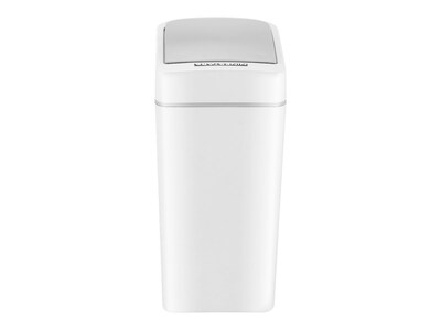 Nine Stars Plastic Sensor Trash Can, White, 1.85 gal. (DZT-7-2s)