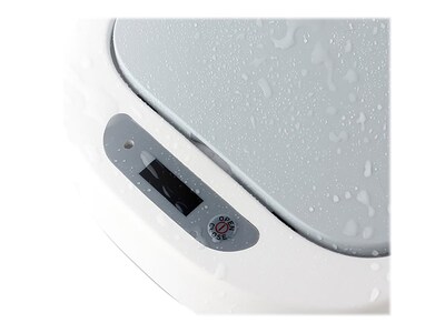 Nine Stars Plastic Sensor Trash Can, White, 1.85 gal. (DZT-7-2s)