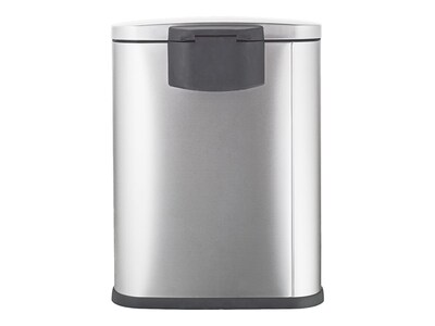 Nine Stars Stainless Steel Step Trash Can, 13.21 gal., Silver (SOT-50-3)