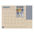 2020 TF Publishing 9 x 12 Desk or Wall Calendar, Kraft Mini, Beige (20-8715)