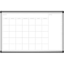 U Brands PINIT Magnetic Dry-Erase Calendar Whiteboard, Aluminum Frame, 2 x 3 (2901U00-01)