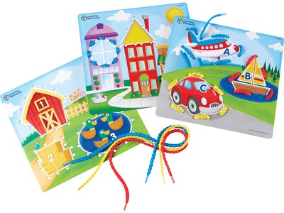 Learning Resources Learning Laces Skill Boards, Multicolor (LER8592)