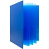 JAM Paper® Heavy Duty Plastic Multi-Pocket Folders, 10 Pocket Organizer, Blue, 2/Pack (389MP10BUJ)