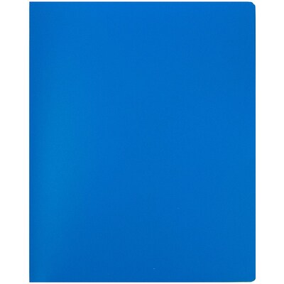 JAM Paper 10-Pocket Heavy Duty Folders, Blue, 3/Pack (389MP10buc)