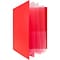 JAM Paper 10-Pocket Heavy Duty Plastic Folders, Red, 3/Pack (389MP10rec)