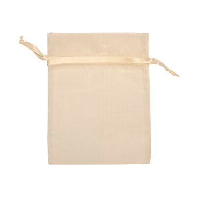 JAM PAPER Sheer Bags, Medium, 5 x 6 1/2- Ivory, Bulk 96 Bags/Box (SPC17K2B)