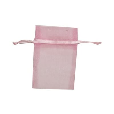 JAM PAPER Sheer Bags, X-Small, 3 x 4, Baby Pink Pastel, Bulk 96 Bags/Box (SPC10K3B)