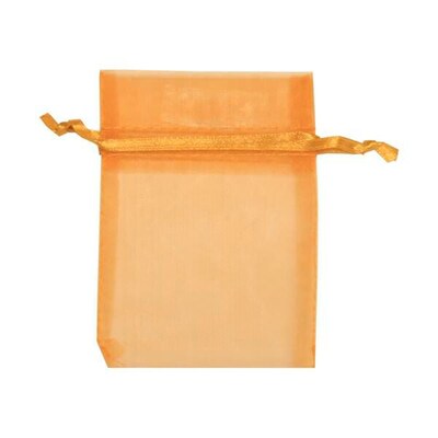 JAM Paper Solid Sheer Small Gift Bags, Gold, 96/Pack(SPC10K15B)