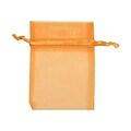 JAM PAPER Sheer Bags, X-Small, 3 x 4, Gold, Bulk 96 Bags/Box (SPC10K15B)