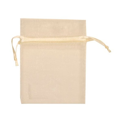 JAM Paper Solid Sheer Small Gift Bags, Ivory, 96/Pack(SPC10K2B)