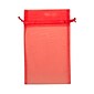 JAM PAPER Sheer Bags, Large, 5 12/ x 9, Red, Bulk 96 Bags/Box (SPC24K11B)